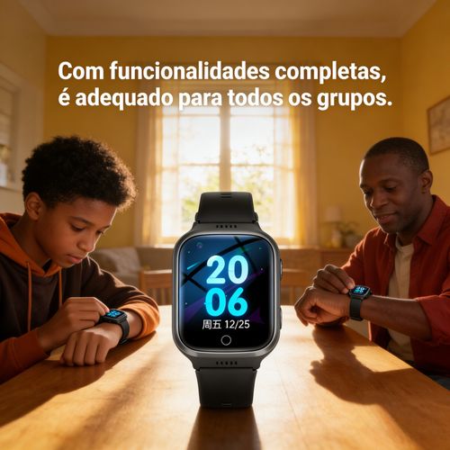 Relógio Inteligente: Tela Clara & Preço Acessível para o Dia a Dia em Angola!