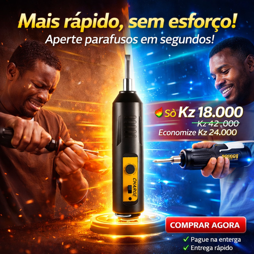 🔧 Chave de Fenda Elétrica Portátil – Reparação Fácil em Segundos!