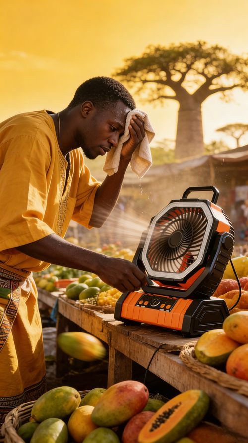 Ventilador portátil: Aproveite a refrescância instantaneamente mesmo com falta de energia em Angola!