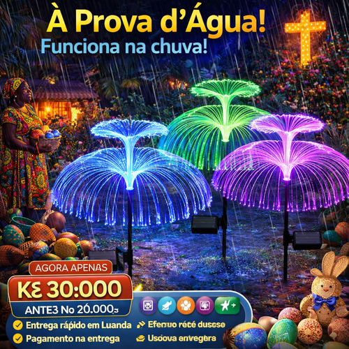 Luzes Solares Mágicas à Prova d Água
