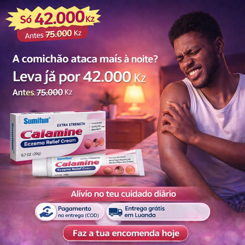 Creme Calamina Sumifun: Alívio Imediato para Eczema, Comichão e Irritação da Pele!