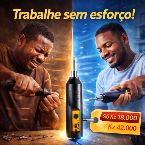 🔧 Chave de Fenda Elétrica Portátil – Reparação Fácil em Segundos!
