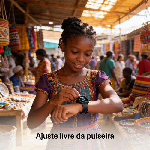 Relógio Inteligente: Tela Clara & Preço Acessível para o Dia a Dia em Angola!