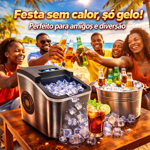 ❄️ Máquina de Gelo Rápida para Casa | Gelo Pronto em Minutos!