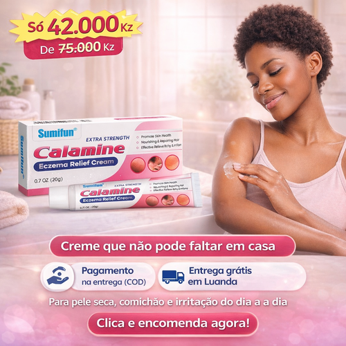 Creme Calamina Sumifun: Alívio Imediato para Eczema, Comichão e Irritação da Pele!
