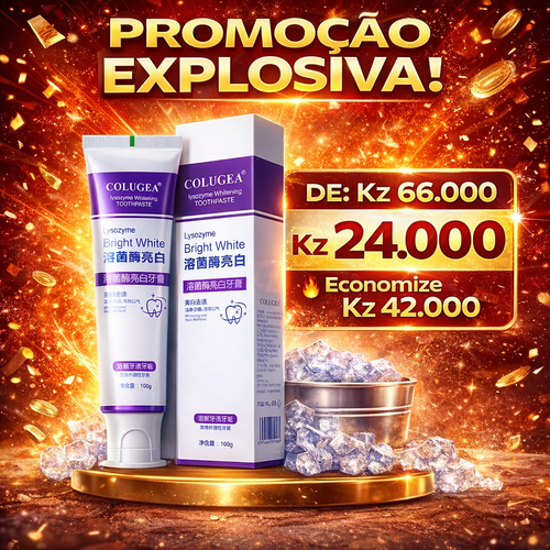 🔥 Clareamento Rápido dos Dentes em 7 Dias | Pasta de Dente Premium com Lisozima