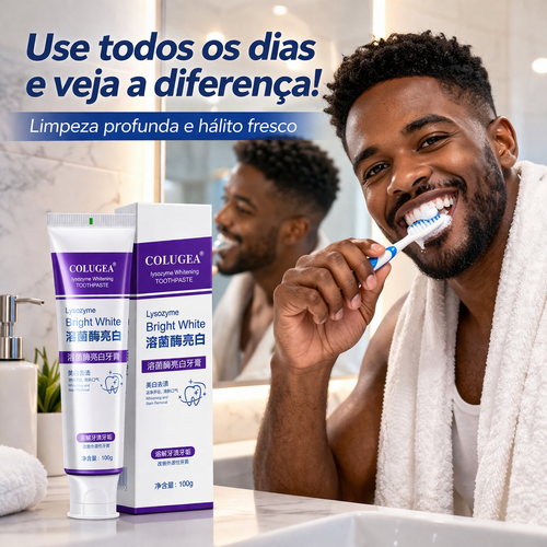 🔥 Clareamento Rápido dos Dentes em 7 Dias | Pasta de Dente Premium com Lisozima