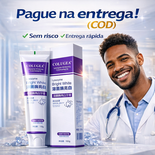🔥 Clareamento Rápido dos Dentes em 7 Dias | Pasta de Dente Premium com Lisozima