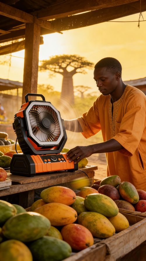 Ventilador portátil: Aproveite a refrescância instantaneamente mesmo com falta de energia em Angola!
