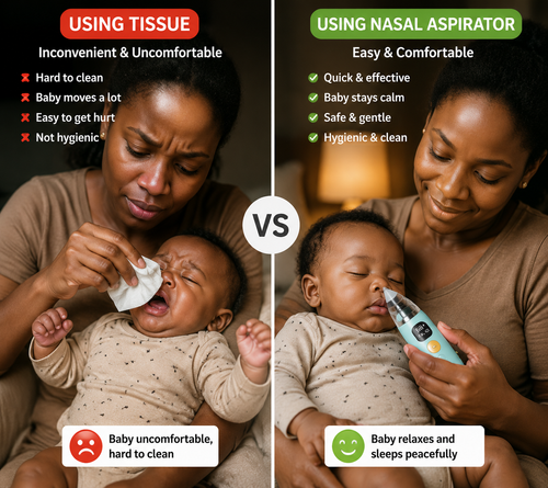 Rechargeable Baby Nasal Aspirator – Adjustable Suction with Soothing Music & Light