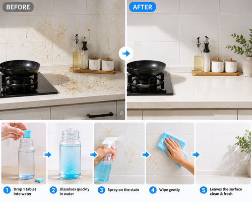 Multi-functional cleaning tablets（500 pieces）