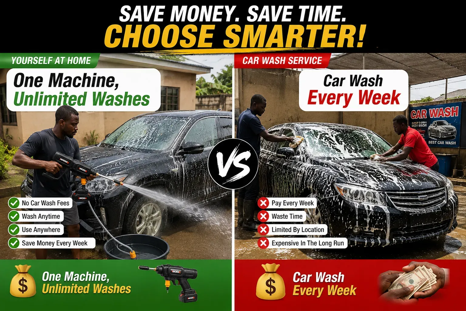 Cleaning water gun
