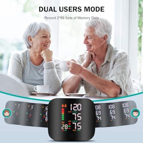 USB rechargeable wrist-type electronic blood pressure monitor, home blood pressure monitoring device.