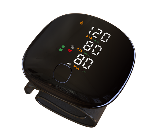 USB rechargeable wrist-type electronic blood pressure monitor, home blood pressure monitoring device.
