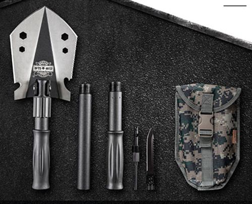 Pá de soldado dobrável multifuncional para exterior