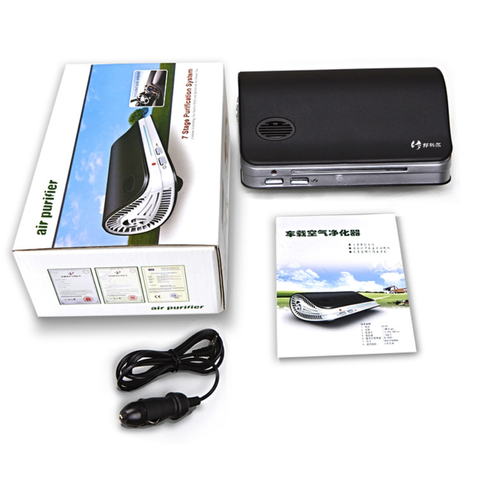 Mini Car Air Purifier Negative Ion Formaldehyde Removal Auto Air Freshener