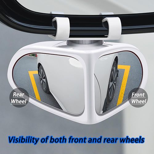 Automotive Blind-Spot Auxiliary Mirrors – 360° Adjustable, Ultra-Clear Wide-Angle Glass Mirrors for Reversing and Enhanced Visibility