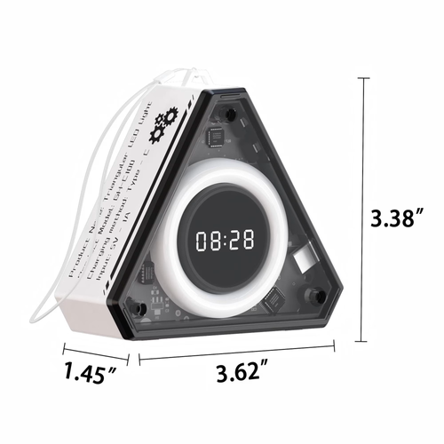 Viral Multifunctional Mecha-Style Nightlight Clock: Bedside Lamp, Reading & Study Light for Kids
