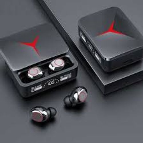 New M90 TWS Bluetooth Earbuds – True Wireless, In-Ear, Sports-Style, Featuring a Stylish Sliding-Cover Case and Digital Display