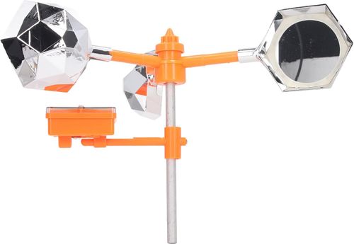 Sanpyl Bird Reflective Deterrent, Solar Sound Light Bird Deterrent for Outside, Keep Birds Away from Farm, 360° Rotating Bird Deterrent Devices for Orchard Field Power Grid Airport