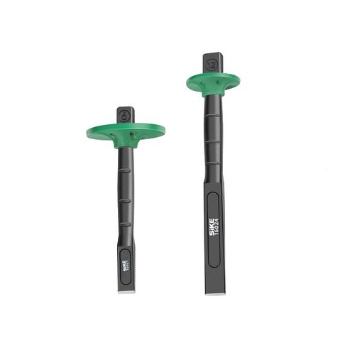 Chrome-vanadium steel masonry chisel – tungsten steel cold chisel for cutting metal and stone – flat-blade manual stone-carvingsplitting tool