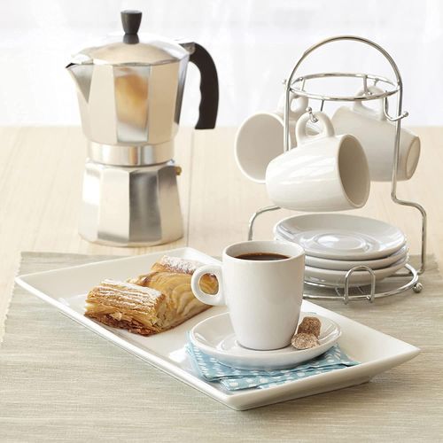 Stovetop Moka Pot Coffee Maker – Italian Style Espresso Maker for Rich Homemade Coffee