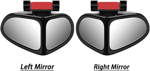 Automotive Blind-Spot Auxiliary Mirrors – 360° Adjustable, Ultra-Clear Wide-Angle Glass Mirrors for Reversing and Enhanced Visibility