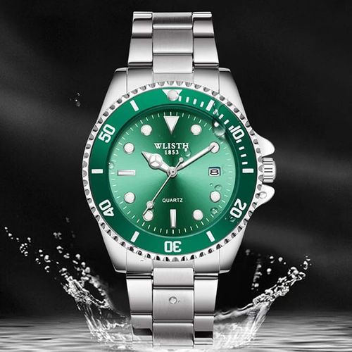 Men's Quartz Watch, Luminous Fashion Calendar Watch, Cross-border Watch, Steel Strap Submariner Watch