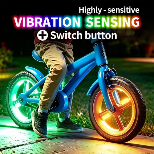 Bicycle lights, bicycle windmill night riding sensor model, bicycle front and rear lights, wire light, spoke light, 16 LEDs