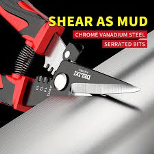 Metal scissors, industrial light steel keel, strong stainless steel special left and right head wire cutters, wire strippers, and wire clamps.
