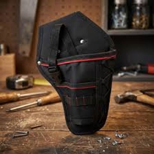 Electric wrench tool waist bag, portable repair tool bag, thickened and wear-resistant electrician's bag, waist hanging tool storage bag