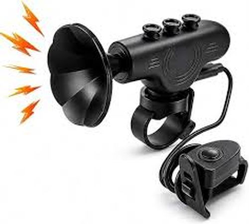 Adjustable, Extra-Loud Electric Horn for Bicycles, E-bikes, and Motorcycles – Rechargeable, Waterproof Cycling Accessory