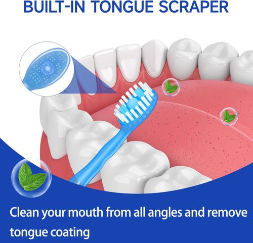 Disposable Mini Toothbrush with Fresh-Breath Bead – Multifunctional Floss, Oral Cleaning, Portable for Travel