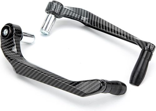 Universal Motorcycle CNC-Machined BrakeClutch Lever Guard with Hydro-Dipped Finish (Crash Protection)