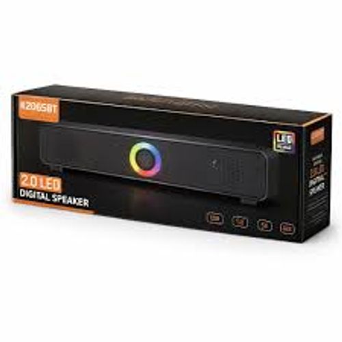 Wired DesktopHome Computer Speaker – Portable Soundbar with Subwoofer, RGB Lighting, and Bluetooth Connectivity (Suitable for Laptops & Desktops)