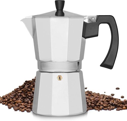 Stovetop Moka Pot Coffee Maker – Italian Style Espresso Maker for Rich Homemade Coffee