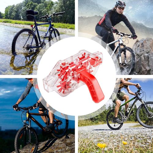 Transparent, visible, immersion-style bicycle chain cleaner – cycling gear and accessories for road bikes