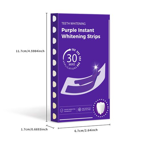 New V34 Purple Teeth Strips V34 Whitening Strips Purple Small Box Whitening Strips