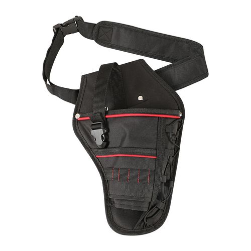 Electric wrench tool waist bag, portable repair tool bag, thickened and wear-resistant electrician's bag, waist hanging tool storage bag