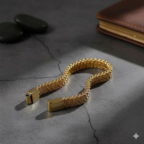Mens Gold Cuban Link Bracelet Classic Gold Chain Wristband for Men in Kenya and Africa