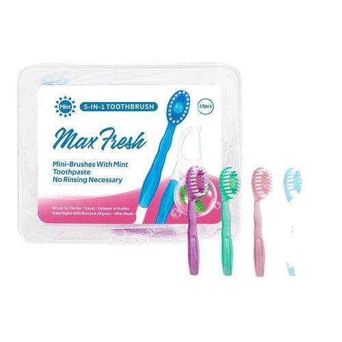 Disposable Mini Toothbrush with Fresh-Breath Bead – Multifunctional Floss, Oral Cleaning, Portable for Travel