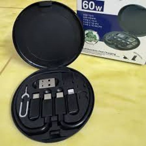 In-stock: Portable, multifunctional 6-in-1 square fast charger