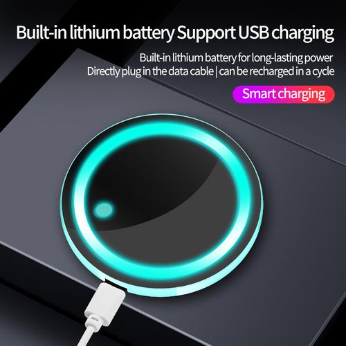 7-Color LED Car Cup Holder Coaster – USB Rechargeable Ambient Mood Light