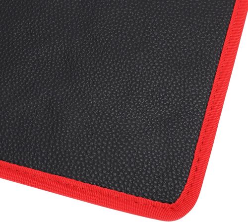 Double-sided magnetic tool pad magnet tool storage pad black and red repair magnetic leather pad