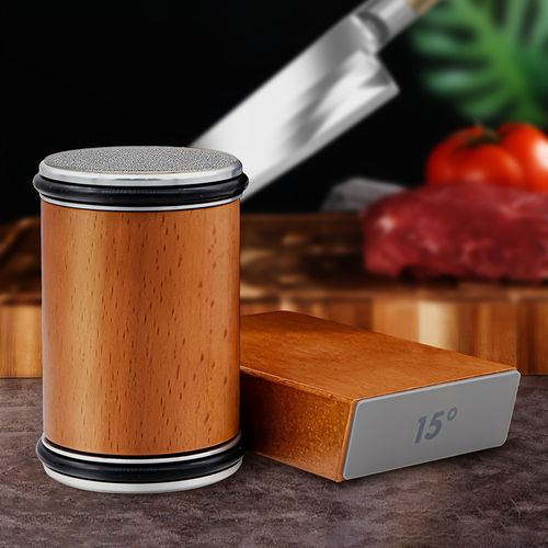 Rolling Knife Sharpener   Aluminum Alloy & Diamond Abrasive Roller Sharpening Stone