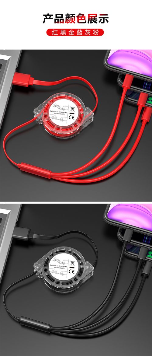 ASTOUND Universal Retractable 3 in 1 Multi Multiple 3in1 USB Charging Charger Cable
