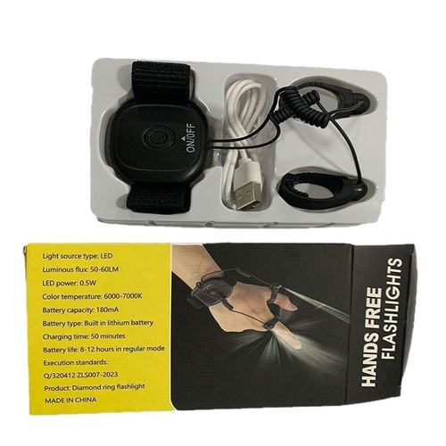 Rechargeable, high-intensity, wearable LED work light—ideal for night fishing, repairs, and outdoor sports.