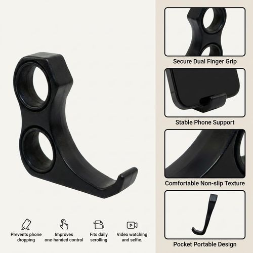 Multifunctional Ergonomic Phone Grip and Stress-Relief Toy – All-in-One Stand