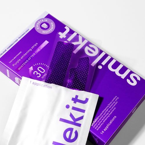 New V34 Purple Teeth Strips V34 Whitening Strips Purple Small Box Whitening Strips