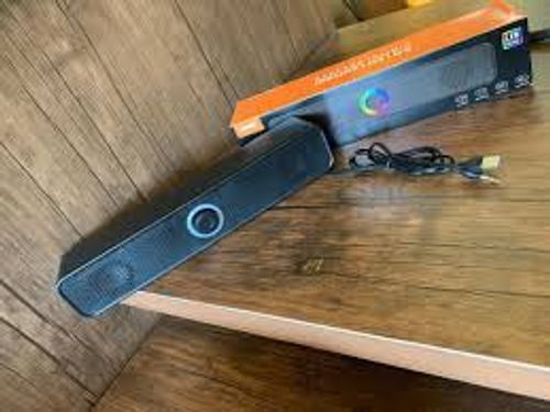 Wired DesktopHome Computer Speaker – Portable Soundbar with Subwoofer, RGB Lighting, and Bluetooth Connectivity (Suitable for Laptops & Desktops)